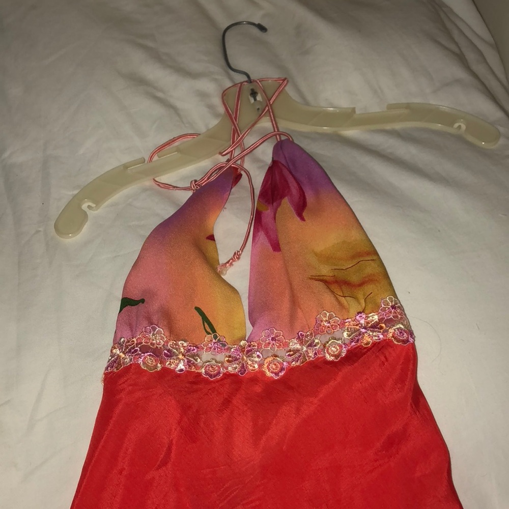 Halter 100% Silk Dress by Kablan (Size 4)